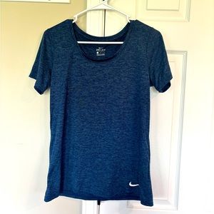 Nike Women’s Dri-fit Athletic Shirt - Heather Navy